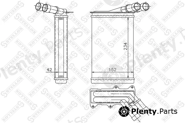 Stellox 10-35005-SX — Heat Exchanger, interior heating