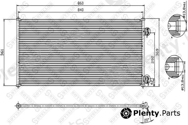 Stellox 10-45339-SX — Condenser, air conditioning