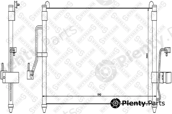 Stellox 10-45335-SX — Condenser, air conditioning