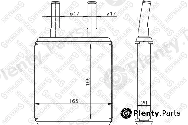 Stellox 10-35072-SX — Heat Exchanger, interior heating