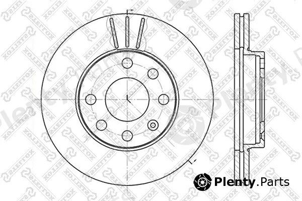 Stellox 6020-3608V-SX — Brake Disc