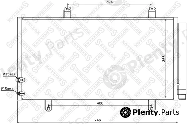 Stellox 10-45719-SX — Condenser, air conditioning