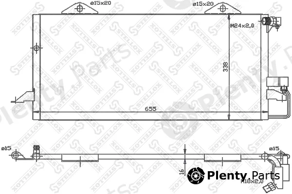 Stellox 10-45300-SX — Condenser, air conditioning