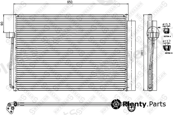Stellox 10-45404-SX — Condenser, air conditioning