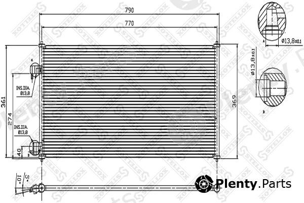 Stellox 10-45188-SX — Condenser, air conditioning