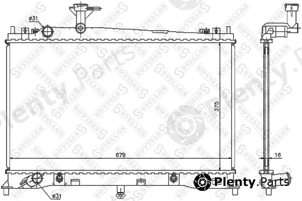 Stellox 10-25851-SX — Radiator, engine cooling