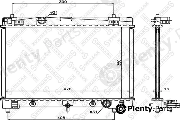 Stellox 10-26350-SX — Radiator, engine cooling