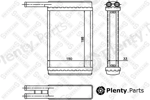 Stellox 10-35168-SX — Heat Exchanger, interior heating