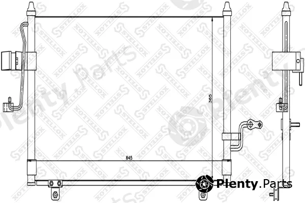 Stellox 10-45413-SX — Condenser, air conditioning