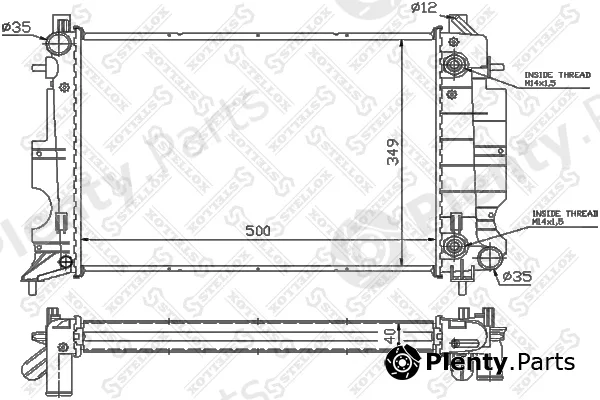 Stellox 10-26229-SX — Radiator, engine cooling