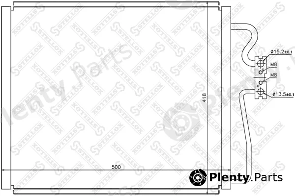 Stellox 10-45053-SX — Condenser, air conditioning