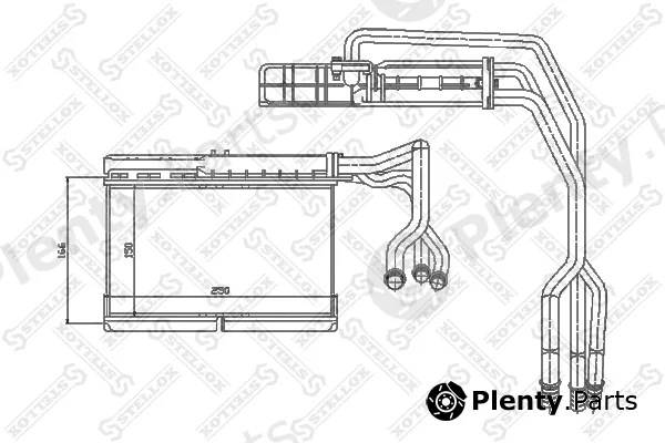 Stellox 10-35073-SX — Heat Exchanger, interior heating