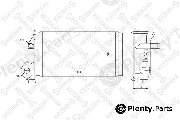 Stellox 10-35063-SX — Heat Exchanger, interior heating