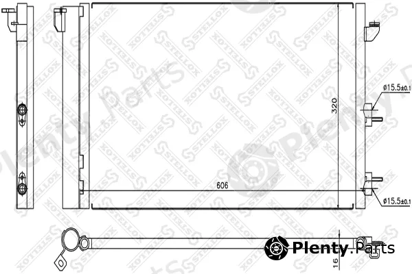 Stellox 10-45087-SX — Condenser, air conditioning