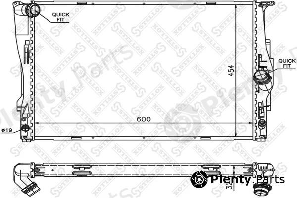 Stellox 10-25581-SX — Radiator, engine cooling