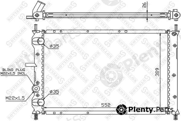 Stellox 10-25756-SX — Radiator, engine cooling