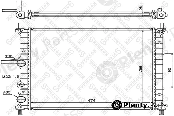 Stellox 10-25727-SX — Radiator, engine cooling