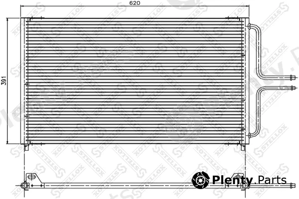 Stellox 10-45200-SX — Condenser, air conditioning