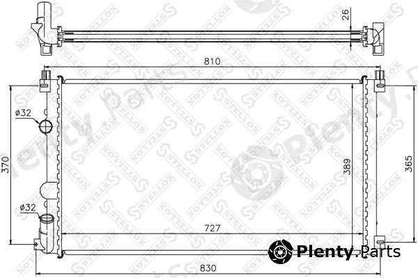 Stellox 10-26182-SX — Radiator, engine cooling