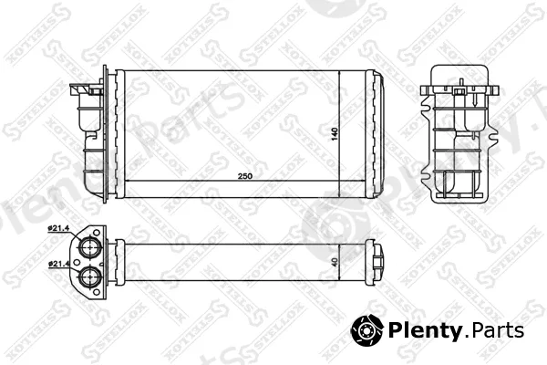 Stellox 10-35008-SX — Heat Exchanger, interior heating
