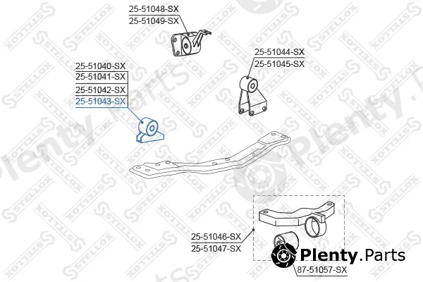 Stellox 25-51043-SX — Mounting, engine