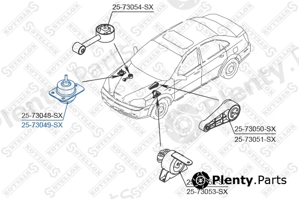 Stellox 25-73049-SX — Mounting, engine