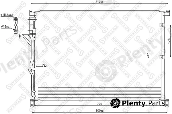 Stellox 10-45183-SX — Condenser, air conditioning