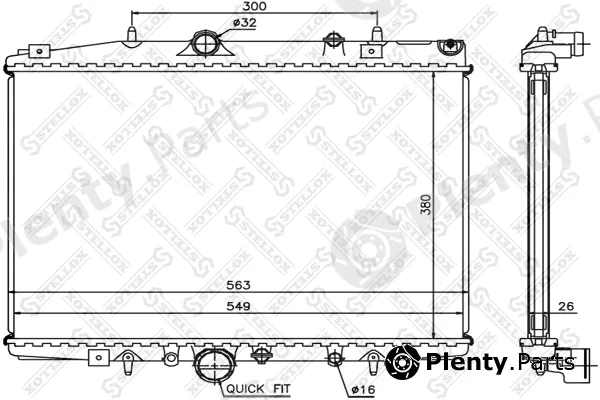 Stellox 10-26136-SX — Radiator, engine cooling