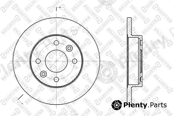 Stellox 6020-3908-SX — Brake Disc