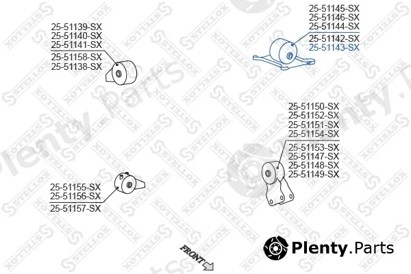 Stellox 25-51143-SX — Mounting, engine