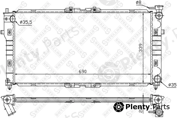 Stellox 10-25033-SX — Radiator, engine cooling