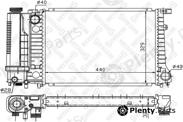 Stellox 10-25054-SX — Radiator, engine cooling