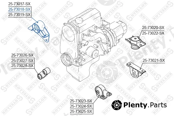 Stellox 25-73018-SX — Mounting, engine
