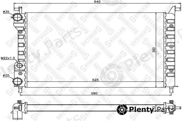 Stellox 10-25735-SX — Radiator, engine cooling