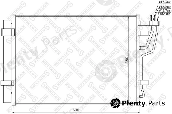 Stellox 10-45381-SX — Condenser, air conditioning