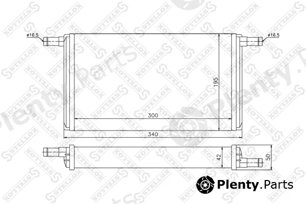 Stellox 10-35064-SX — Heat Exchanger, interior heating