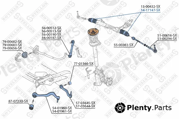 Stellox 14-17147-SX — Bellow, steering