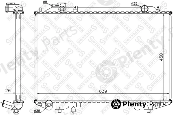 Stellox 10-25474-SX — Radiator, engine cooling