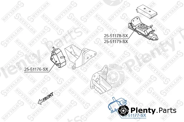 Stellox 25-51177-SX — Mounting, engine