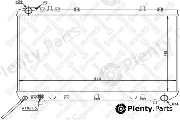 Stellox 10-25689-SX — Radiator, engine cooling