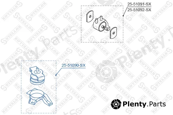 Stellox 25-51090-SX — Mounting, engine