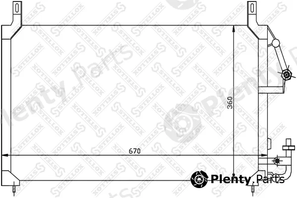 Stellox 10-45017-SX — Condenser, air conditioning