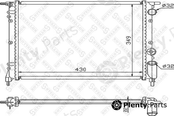 Stellox 10-25106-SX — Radiator, engine cooling
