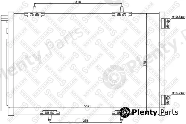 Stellox 10-45632-SX — Condenser, air conditioning