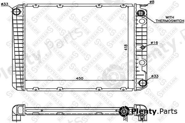 Stellox 10-25253-SX — Radiator, engine cooling