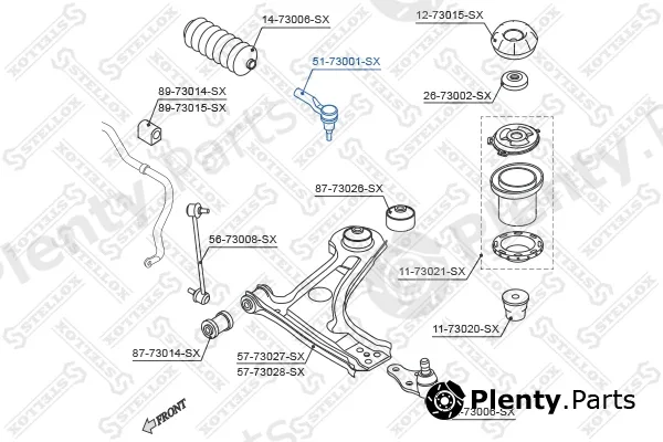 Stellox 51-73001-SX — Tie Rod End