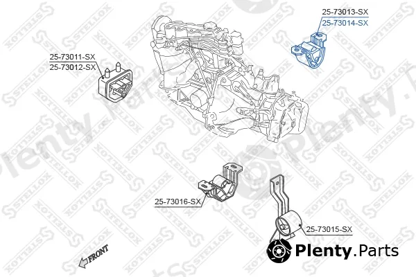 Stellox 25-73014-SX — Mounting, engine