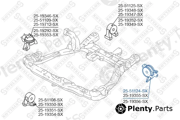 Stellox 25-51124-SX — Mounting, engine
