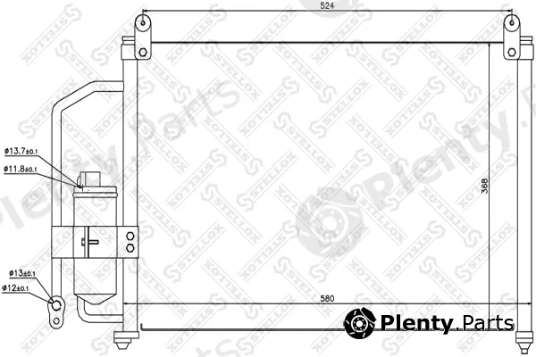 Stellox 10-45042-SX — Condenser, air conditioning