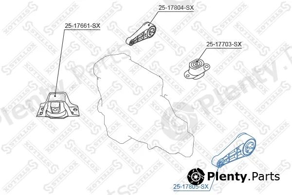 Stellox 25-17805-SX — Mounting, engine